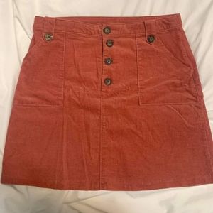 Burnt orange skirt